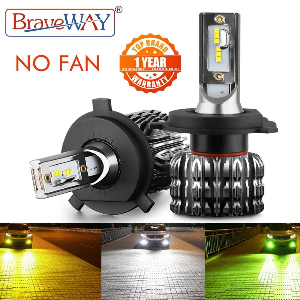 BraveWAY-H4 Led  Ʈ H7 LED ڵ  H1 H3 H27 9005 9006 HB3 HB4 H11 LED Ȱ 12V ڵ ׼     3000K 6000K 800